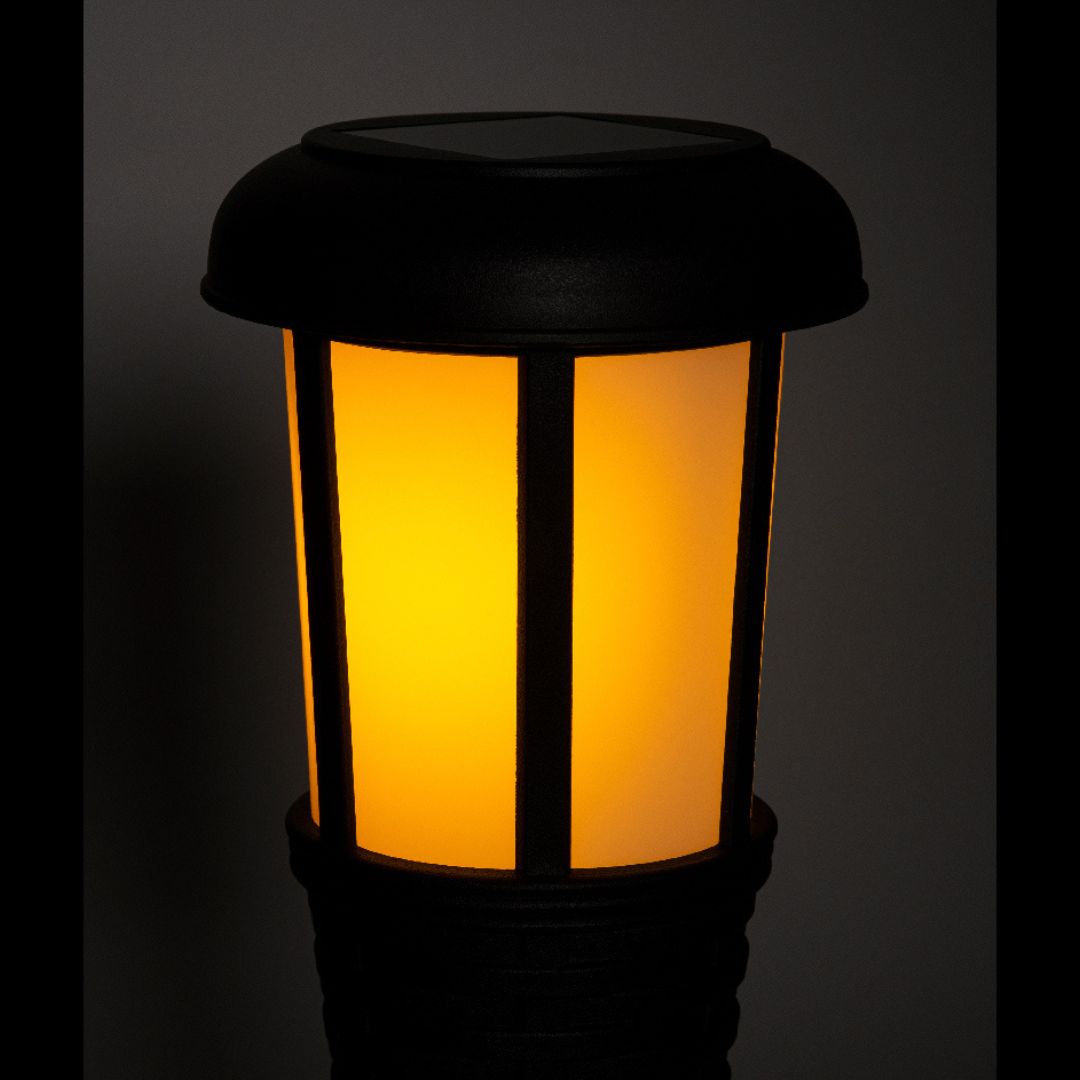 Solar Plastic Torch- Black – 24″